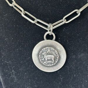 Sarah Coventry Silver Aries Pendant Necklace